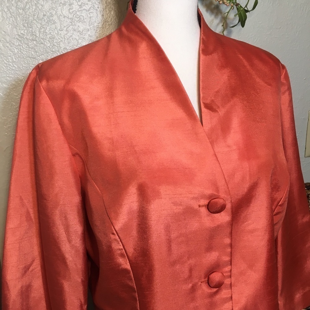 Virgo front button quarter sleeve blazer - Picture 2 of 7